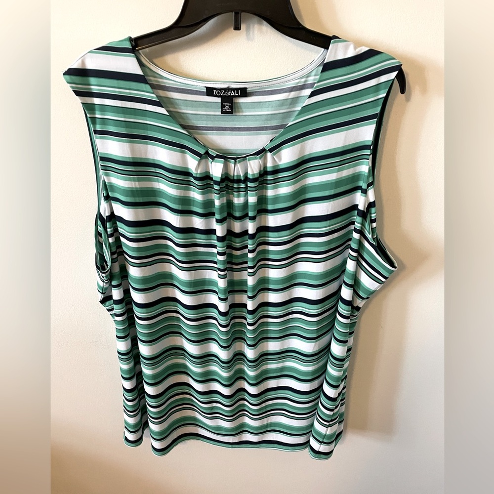 Roz & Ali stripped tank top 3x